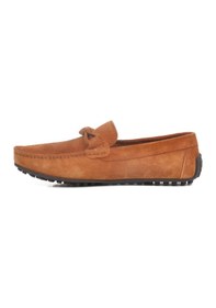 Resim 2y0216 Taba Süet Hakiki Deri Erkek Loafer Siyah 