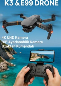 Resim BGGTech E99 Pro Katlanabilir Drone 1080P HD Kamera,Taşıma Çantalı Ve Yedek Bataryalı 