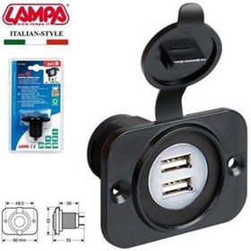 Resim Lampa Ext-8 2Li Usb Soketi Yüzeye Monte 39005 