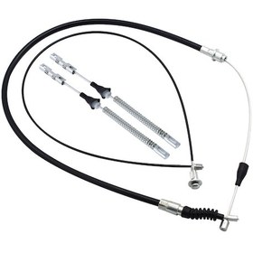 Resim Symbee Opel İçin 4'lü Metal El Fren Kablosu Seti - 90576453,90576454,93170227,93170228 Siyah 