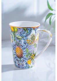 Resim Acar Capri Porselen Kupa - 380 Ml Renkli 