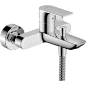 Resim Hansgrohe Rebris E Tek Kollu Krom Aplika Banyo Bataryası 