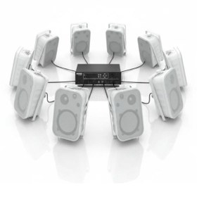 Resim FNIRSI Luxury, 10 Hoparlör 1 Anfi, Duvar Tip Masaj Salonu Ses Sistemi ,Spa, Mağaza, Restorant ,Kafe , Okul 