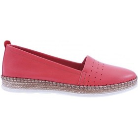 Resim Dgn P25-22y P25-1512-R0766 Soft Anatomic Footwear Deri Kadın Ayakkabı Kırmızı 