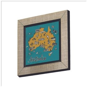 Resim Avustralya Sembolleri Baskılı Mdf Magnet 7x7 35 
