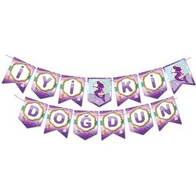 Resim Deniz Kızı Iyiki Doğdun Banner Zigzag 