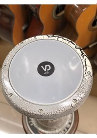 Resim 3040 Döküm Beyaz Çatlak Boyalı Darbuka/çömlek 