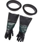 Resim B Baosity Kumlama Kumu Kabine Için 1 Çift Ağır Iş Eldivenleri W / Tutucular (Yurt Dışından) 