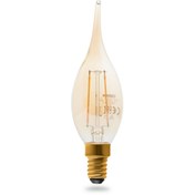 Resim Osram C35 2,5W Vintage 1906 Led Cl Ba Fıl Gold 22 +Al1819+Al1833 Sarı Işık Ampul 
