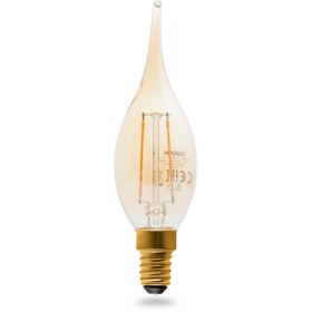 Resim Osram C35 2,5W Vintage 1906 Led Cl Ba Fıl Gold 22 +Al1819+Al1833 Sarı Işık Ampul 
