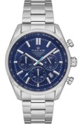 Resim Nacar SAFİR CAM SPOR GÜMÜŞ ERKEK KOL SAATİ NC34-290713-ALM 