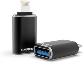 Resim Syrox DT25UL Lightning - USB 3.0 OTG Dönüştürücü - Siyah 