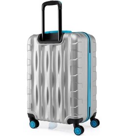 Resim 2'li Valiz Seti Orta Boy - Kabin Boy Gri 1167 Gri 