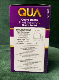 Resim Masaf Home Tasarruflu Beyaz Ampul Ekonomik 30W %85 Tasarruflu E27 Ampul 2700 Lümen 