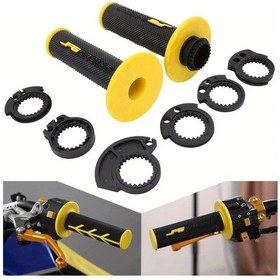 Resim Hightower Kaymaz Dirt Bike Gaz Kumanda Tutacakları Sarı Kx250f Kx250 Kx450f Klx450r Wr450f 