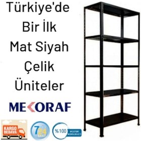Resim Mekoraf Mekoraf Mat Siyah 31X93Cm Ve 43X93Cm Tek Ve Çift Üniteler 