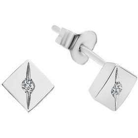Resim Sirius G Renk 0.04 Karat Pırlanta Tektaş Küpe 0801E0004 