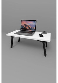 Resim Fahrettin Küçük Katlanabilir Laptop Sehpası Çalışma Sehpası Kahvaltı Laptop Standı Kahvaltılık Bilgisayar Sehpası Laptopsehpası Atlantik Çam 