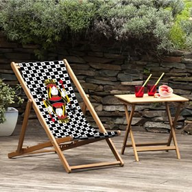 Resim Poker Girl Katlanabilir Şezlong - Şezlong SZ107 - Sadece Kumaş 
