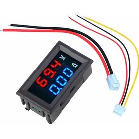 Resim 0-100V 10A Voltmetre Ampermetre 