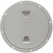Resim Tekne Gemi İçin Dairesel Abs Denizaltı Kapak, Kayganlık Önleyici Depo/elektrik/ Motor Erişim Kapak, Beyaz 8 İnç 