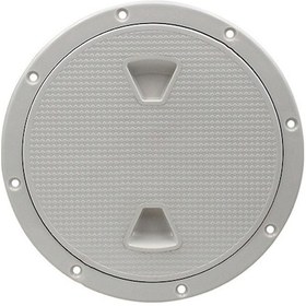 Resim Tekne Gemi İçin Dairesel Abs Denizaltı Kapak, Kayganlık Önleyici Depo/elektrik/ Motor Erişim Kapak, Beyaz 8 İnç 