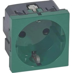 Resim Berlin Shop Priz 2p+T Seri Mosaic Iı Yeşil (Legrand 077216) 