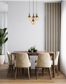 Resim Avonnı Av-60161-4et Eskitme Kaplama Modern Avize, E27, Metal, Cam, 40cm Diğer 