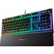 Resim SteelSeries Apex 3 IP32 RGB Kablolu Oyuncu Klavyesi 