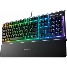 Resim SteelSeries Apex 3 IP32 RGB Kablolu Oyuncu Klavyesi 