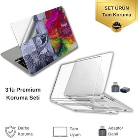 Resim McStorey Macbook Pro M1-M2 Kılıf A2338 ile Uyumlu Kaplama Sticker Laptop Koruyucu BrainNL Gri 