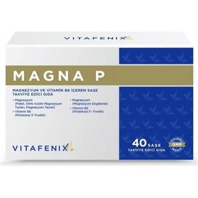 Resim Magna P Magnezyum Vitamin B6 40 Saşe 