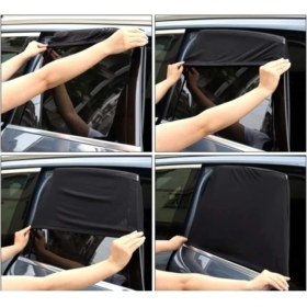 Resim Ankaflex Araç Oto Yan Cam Güneşlik Perde Kılıf Güneşliği Araba Araç Arka Yan Cam Için Güneşlik E2-2 