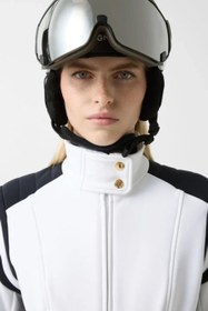 Resim Janny Softshell Lüks Slim Fit Kadın Kayak Tulumu, Beyaz - Beyaz / 4 