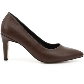 Resim Gönderi R Kahverengi Sivri Burun İnce Ökçe Topuklu Stiletto Kahverengi 