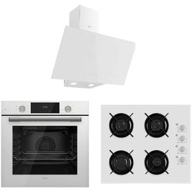 Resim Ferre FLOWART SERİSİ BEYAZ ANKASTRE SET (QMS63CB.-2140B.-D078.-) 