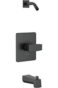 Resim SanalAMCA Store Faucet Mat Siyah Küvet Duş Bataryası Seti, Mat Siyah Duş Trim Kiti, Duş Armatürleri, Küvet Bataryası 