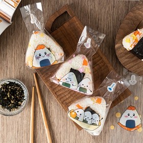 Resim 50 adet paket, Pirinç Topları Sushi, Tek Kullanımlık Ambalaj Çantası 