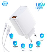 Resim HANPORIUM General Mobile GM 21 Plus New Edition Uyumlu 18W 3.4A Type-C Ultra Hızlı Şarj Cihazı Seti 