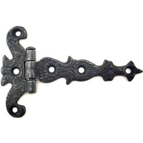 Resim Antika Tarz Dekoratif Pirinç Kuyruklu Kelebek Menteşe - 63x100 Mm, Oksit 1 Adet 