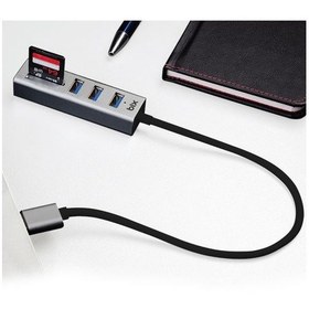 Resim Bix BX04HB USB 3.0 Kart Okuyucu ve 3 Portlu Çoklayıcı Hub 