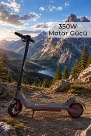 Resim PiranTech A1 Elektrikli Scooter 350W Güç - Kırmızı 
