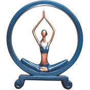 Resim Suntek Reçine Şarap Dolabı Dekorasyon Heykel Yoga E E 