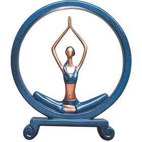 Resim Suntek Reçine Şarap Dolabı Dekorasyon Heykel Yoga E E 