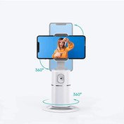 Resim TechTic Yüz Vücut İzleme 360° Telefon Tutucu Vlog Canlı Yayın Selfie AI Yapay Zeka Telefon Gimbali 