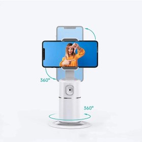 Resim TechTic Yüz Vücut İzleme 360° Telefon Tutucu Vlog Canlı Yayın Selfie AI Yapay Zeka Telefon Gimbali 