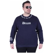 Resim Mocgrande Büyük Beden Bisiklet Yaka 3ip Sweat Dream 25715 Lacıvert Lacivert 