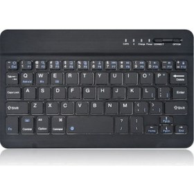 Resim Lemestar İpad İçin Kablosuz Bluetooth Klavye - Taşınabilir 7 İnç Sessiz Ofis Klavyesi 