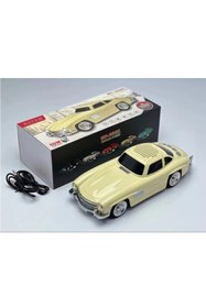 Resim KOÇAKELEKTRONİK Klasik Benz Model 10w Bluetooth Hoparlör Işıklı Fm Radyo Usb Tf Aux Destekli Speaker Ws-300sl 