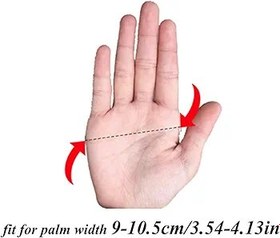 Resim Baceyong 1 çift siyah & kırmızı evrensel motosiklet eldivenleri sürme yol yarış bisiklet tırmanma motokros, kaymaz aşınmaya dayanıklı rahat 